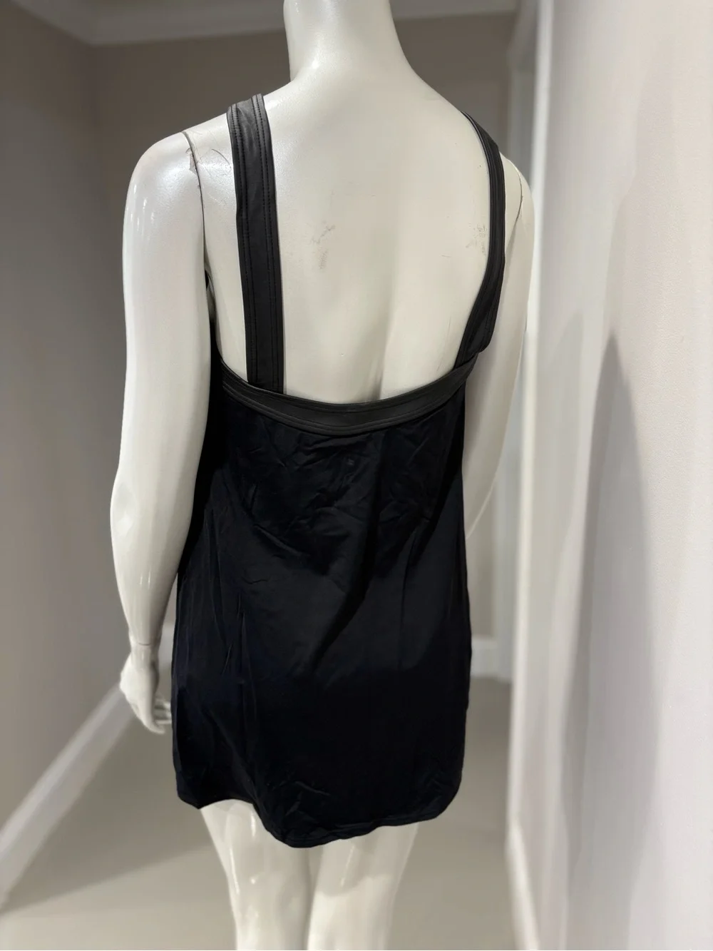 Dkny Black One-Piece Swimsuit dress with Crisscross Straps - Picture 3 of 4